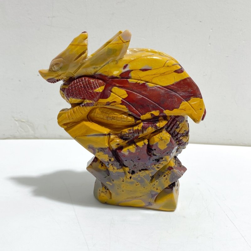Unique Mookaite Flying Dragon Castle Carving 7 -Wholesale Crystals
