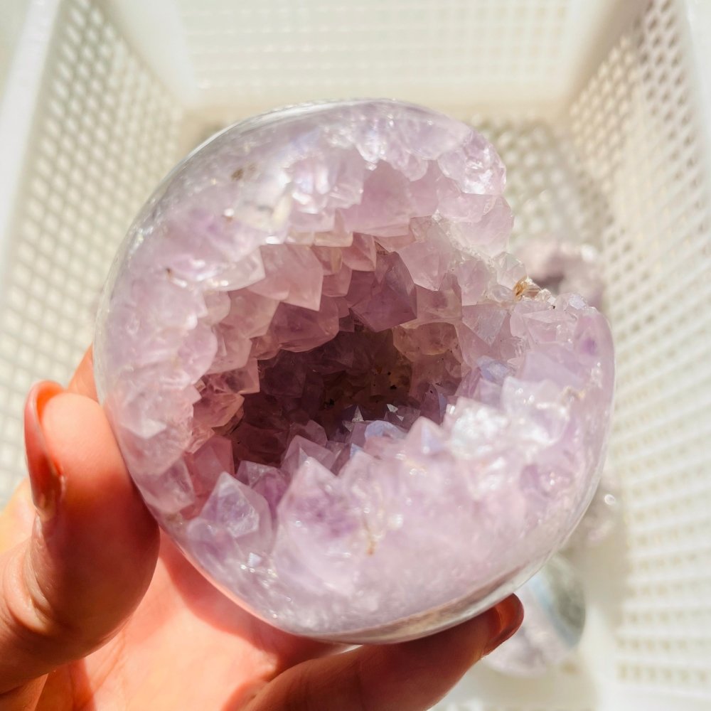 10 Pieces High Quality Amethyst Geode Sphere Ball -Wholesale Crystals