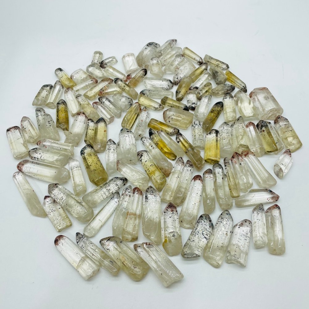 105 Pieces Polished Strawberry Crystal Lepidocrocite Super 7 Points For DIY Pendant -Wholesale Crystals