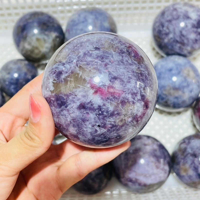 16 Pieces Large Unicorn Stone Spheres -Wholesale Crystals