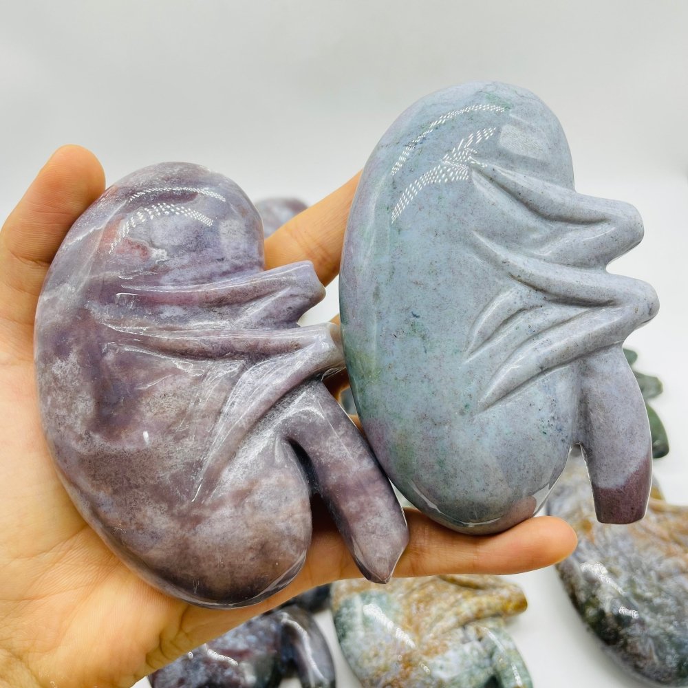 15 Pieces Ocean Jasper Kidney Carving -Wholesale Crystals