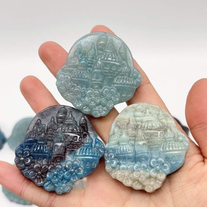 15 Pieces Trolleite Castle Carving Crystal Wholesale -Wholesale Crystals