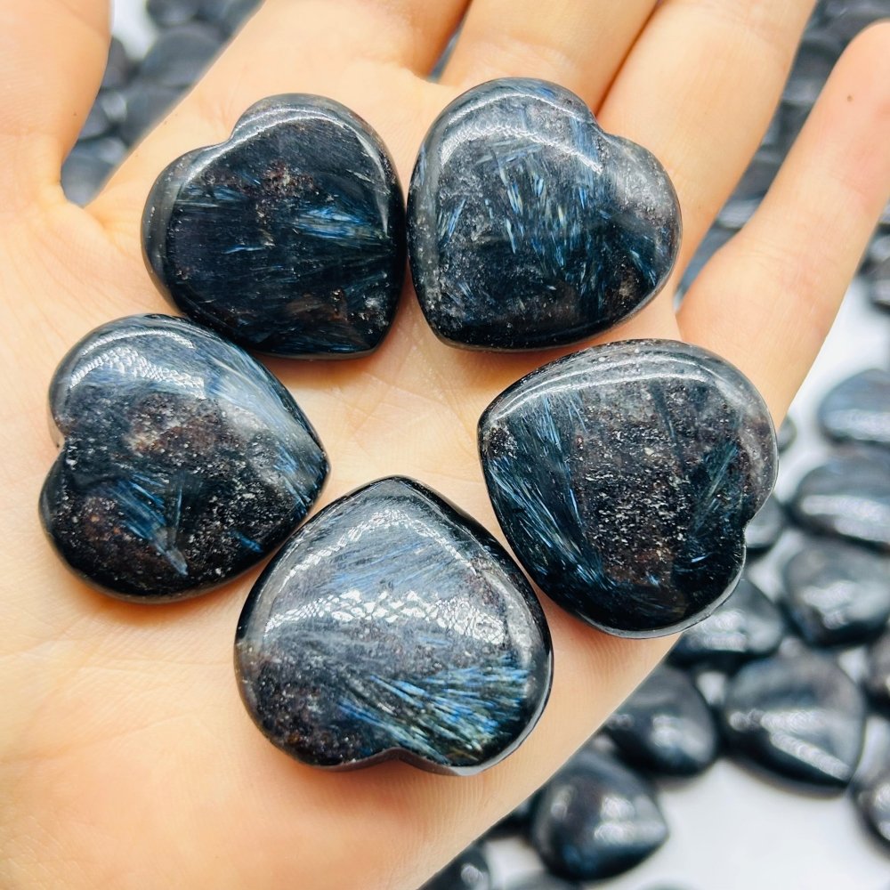 159 Pieces Astrophyllite Stones Heart Wholesale -Wholesale Crystals