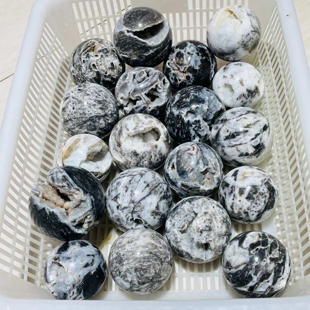 19 Pieces High Quality Sphalerite Geode Sphere Ball -Wholesale Crystals