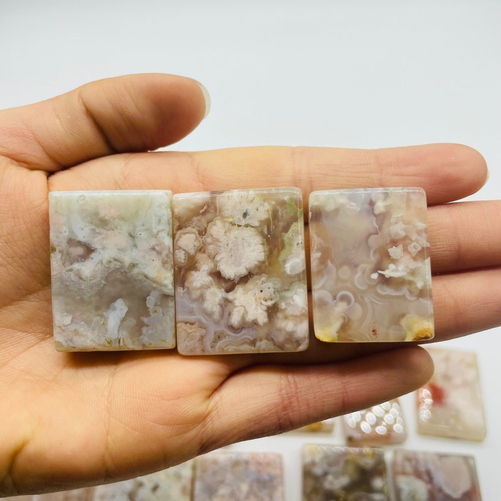 24 Pieces High Quality Sakura Flower Agate Cuboid -Wholesale Crystals