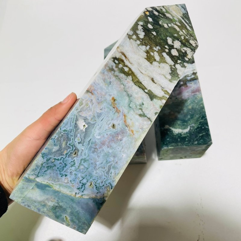 3 Pieces High Quality Large Ocean Jasper Tower -Wholesale Crystals