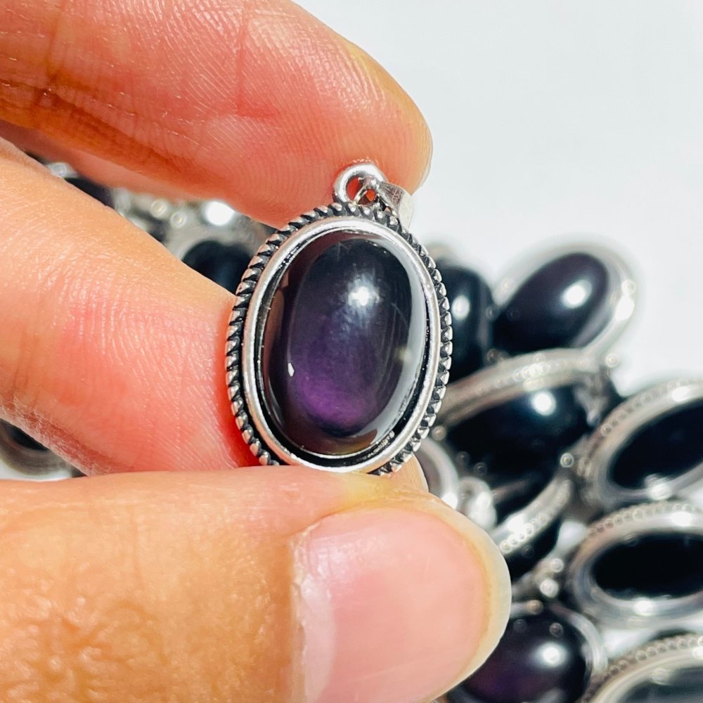 36 Pieces Rainbow Obsidian Pendant Charm -Wholesale Crystals