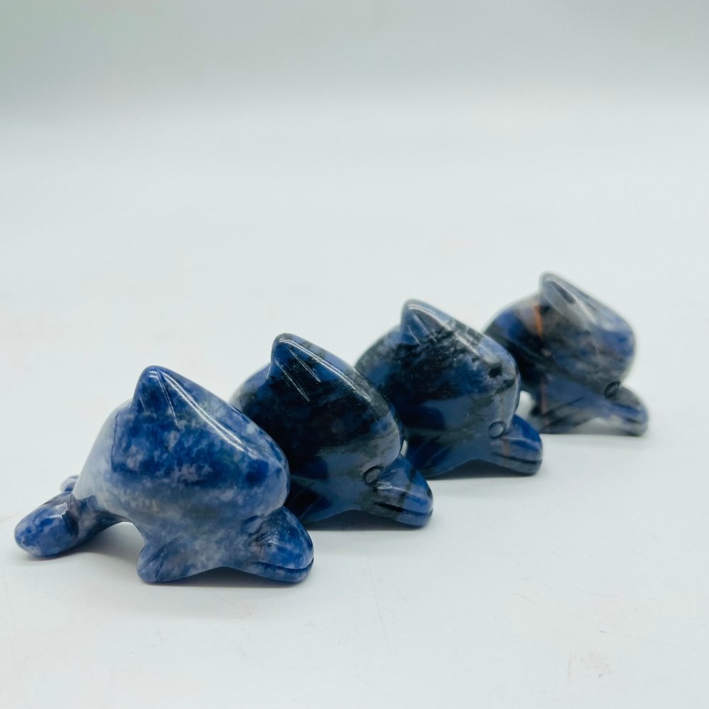 4Types Dolphin Carving Wholesale Chevron Amethyst & Sodalite -Wholesale Crystals