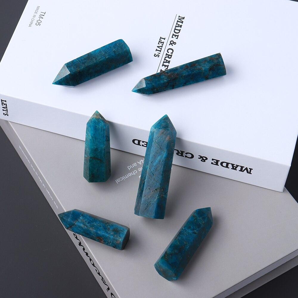 Blue Apatite Point -Wholesale Crystals