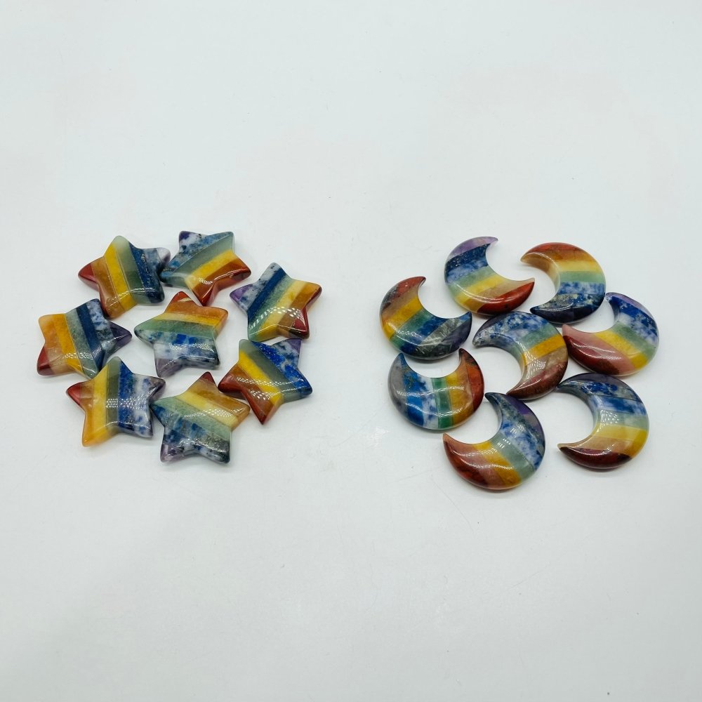 7 Chakra Star Moon Carving Wholesale -Wholesale Crystals