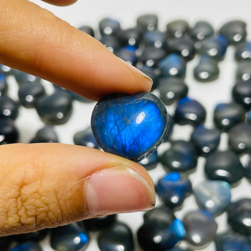 86 Pieces High Quality Mini Labradorite Heart DIY Pendant -Wholesale Crystals
