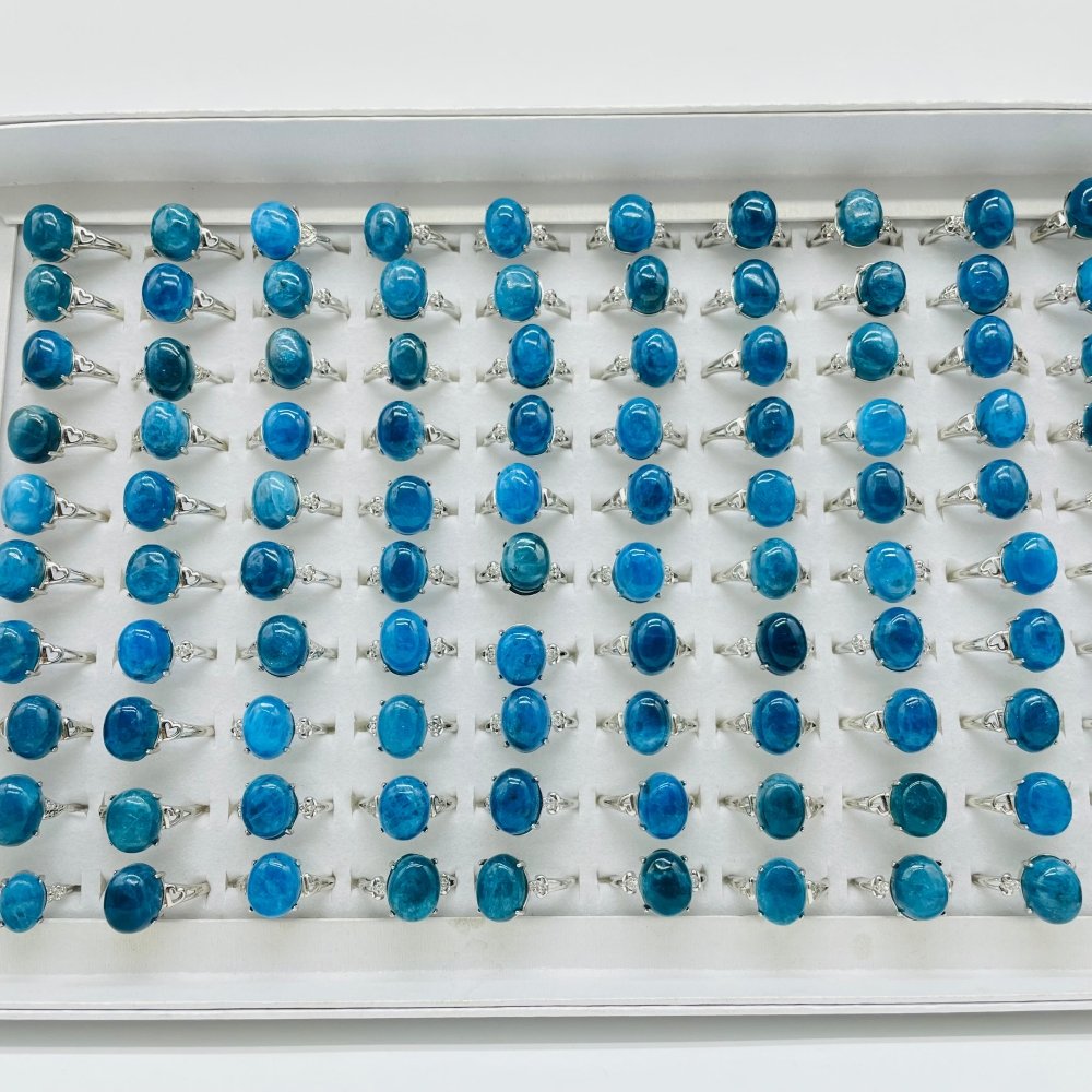 100 Pieces Apatite Different Styles Ring -Wholesale Crystals