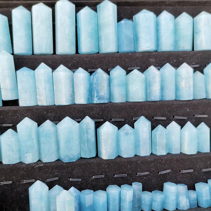 Aquamarine Point Tower -Wholesale Crystals