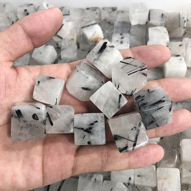 black tourmaline cube -Wholesale Crystals