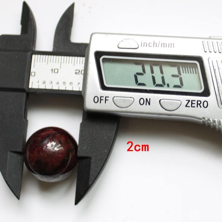 Garnet Ball 2cm With Star Light -Wholesale Crystals