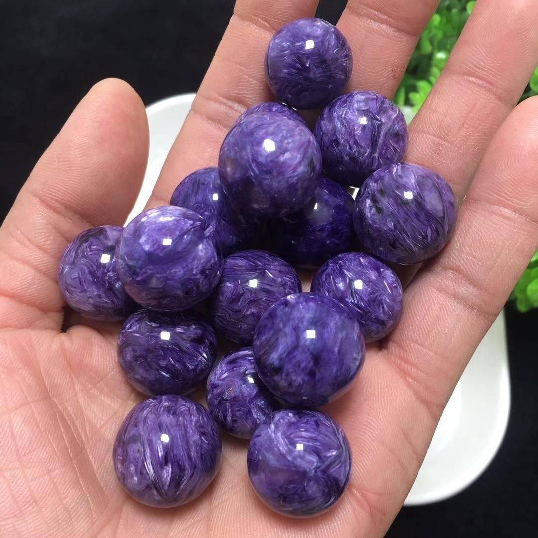 Gem Grade Charoite Spheres 0.6in(1.5cm) -Wholesale Crystals