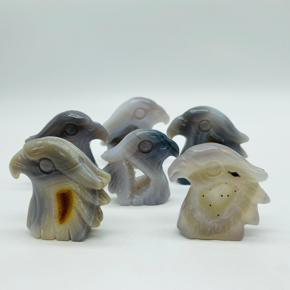 Agate Eagle Geode Druzy Eagle Carving Wholesale -Wholesale Crystals