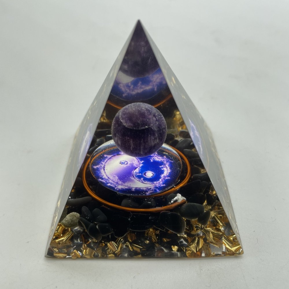 Amethyst Obsidian Orgone Pyramid Wholesale -Wholesale Crystals