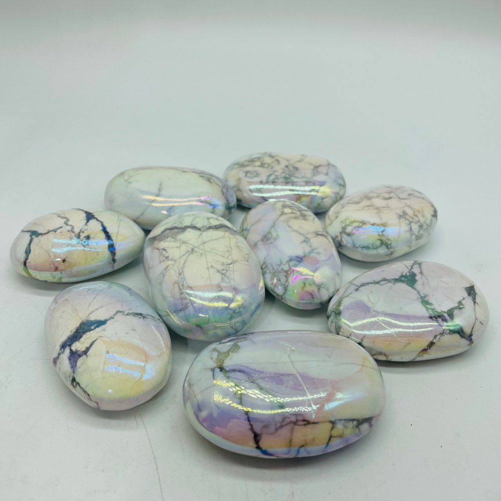 Aura Howlite Palm Wholesale -Wholesale Crystals