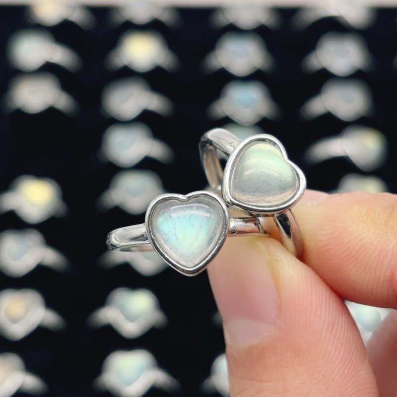 Beautiful Labradorite Heart Ring Wholesale - Wholesale Crystals