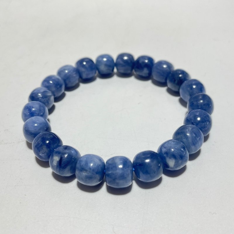 Blue Kyanite Apple Shape Beads Bracelet (HGUB16) -Wholesale Crystals