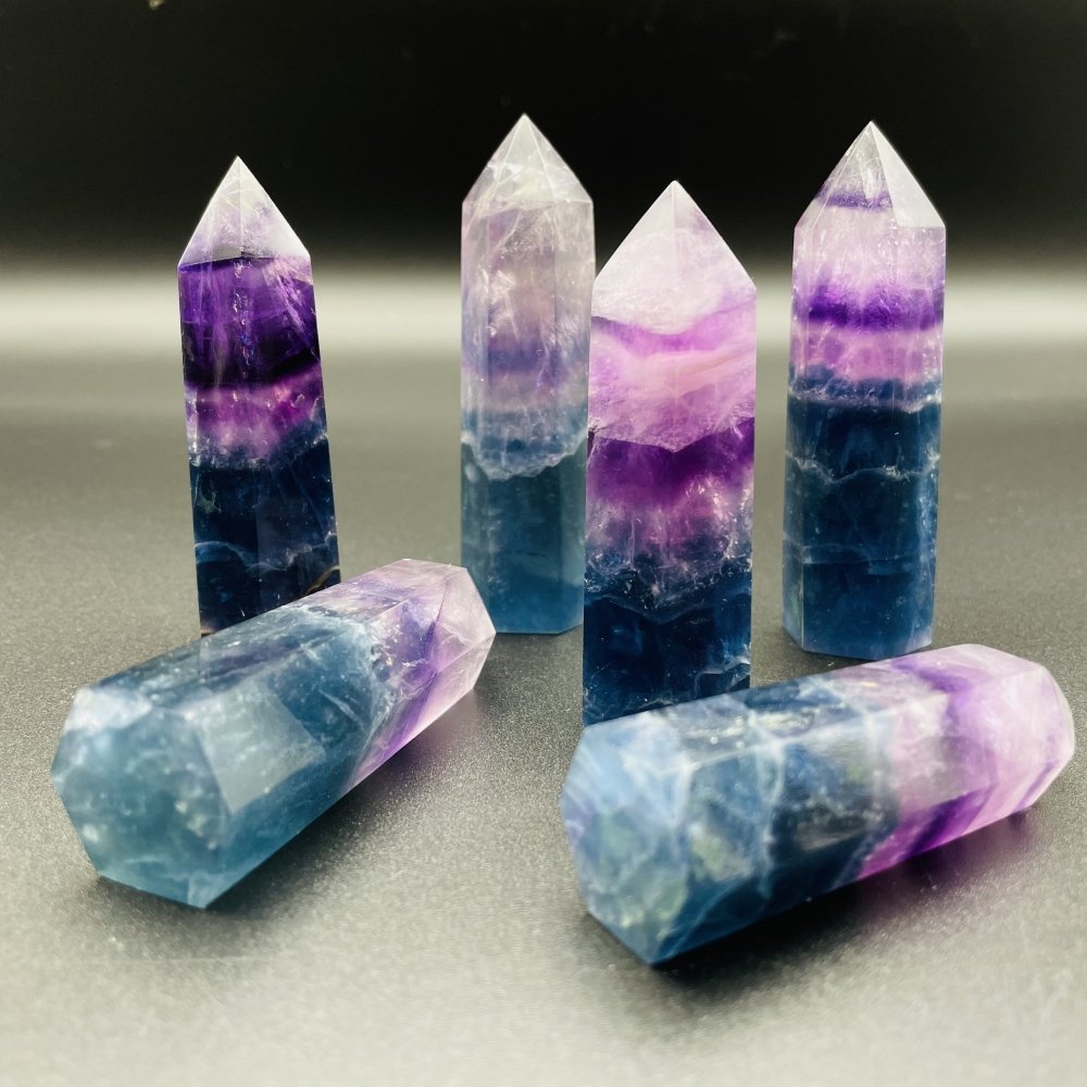 Blue Purple Fluorite Tower Wholesale -Wholesale Crystals
