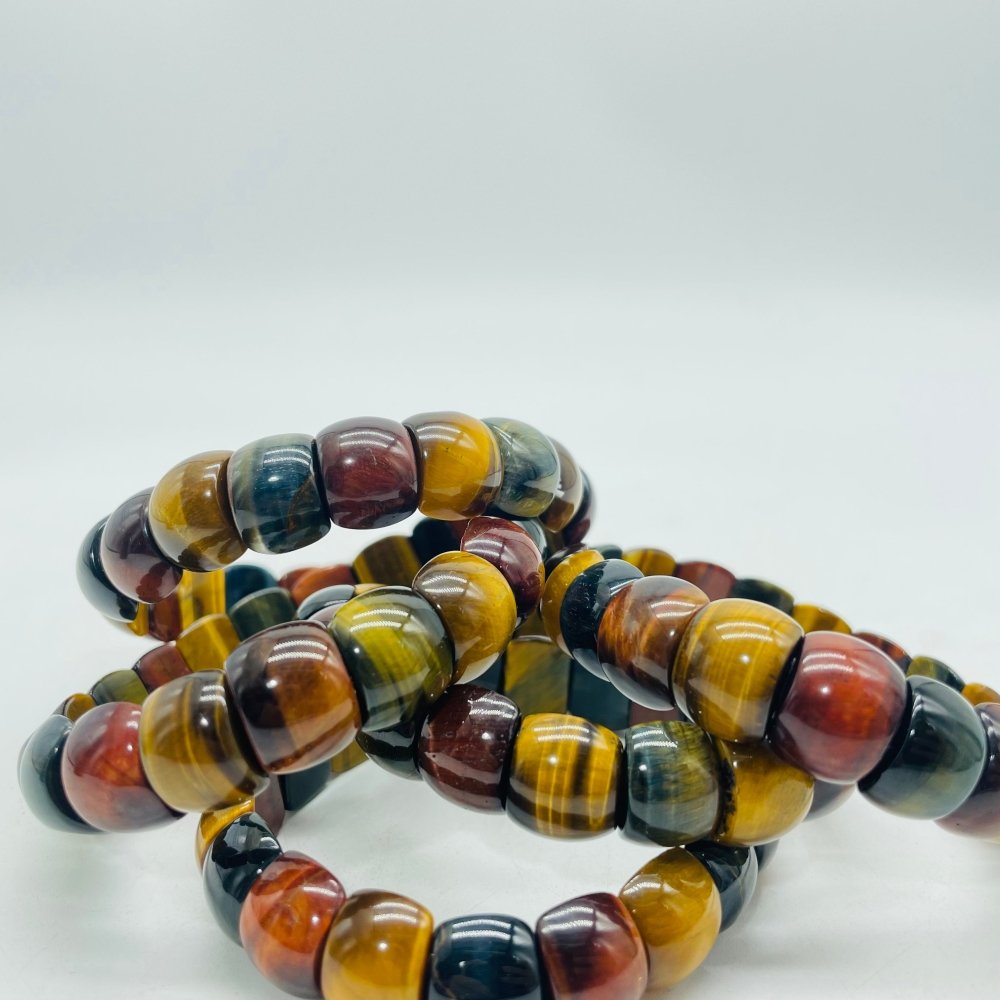 Blue Red Yellow Mixed Color Tiger Eye Bracelet Crystal Wholesale -Wholesale Crystals