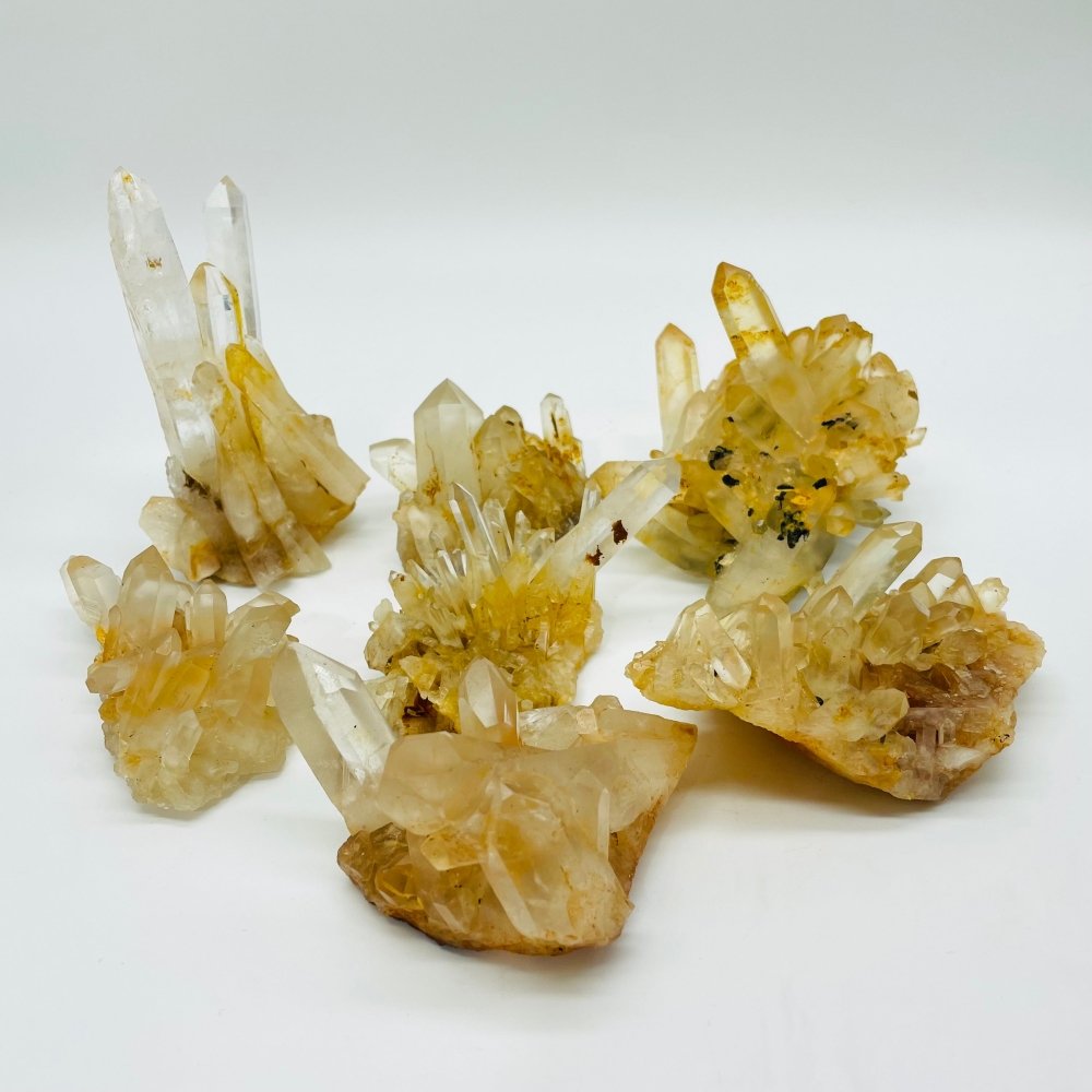 Brazil Orange Quartz Clear Quartz Raw Cluster Wholesale -Wholesale Crystals