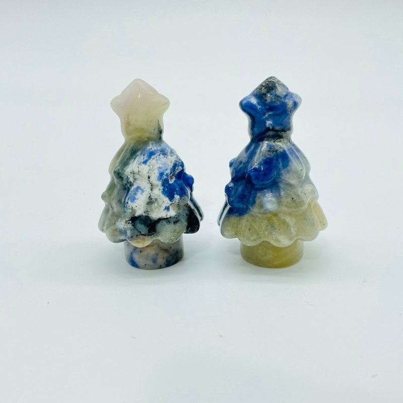 Christmas Tree Carving Wholesale Sodalite Howlite - Wholesale Crystals