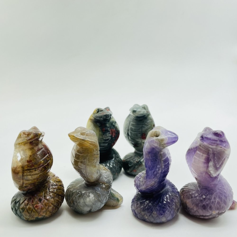Cobra Crystals Carving Dragon Blood Chevron Amethyst Moss Jade Wholesale -Wholesale Crystals