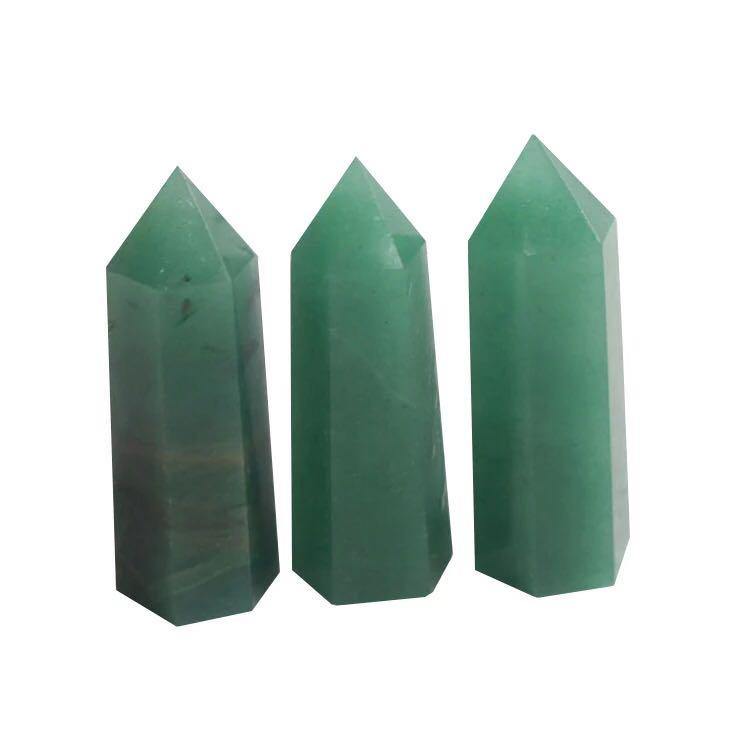 Green Aventurine Point Tower 2-3.6in -Wholesale Crystals