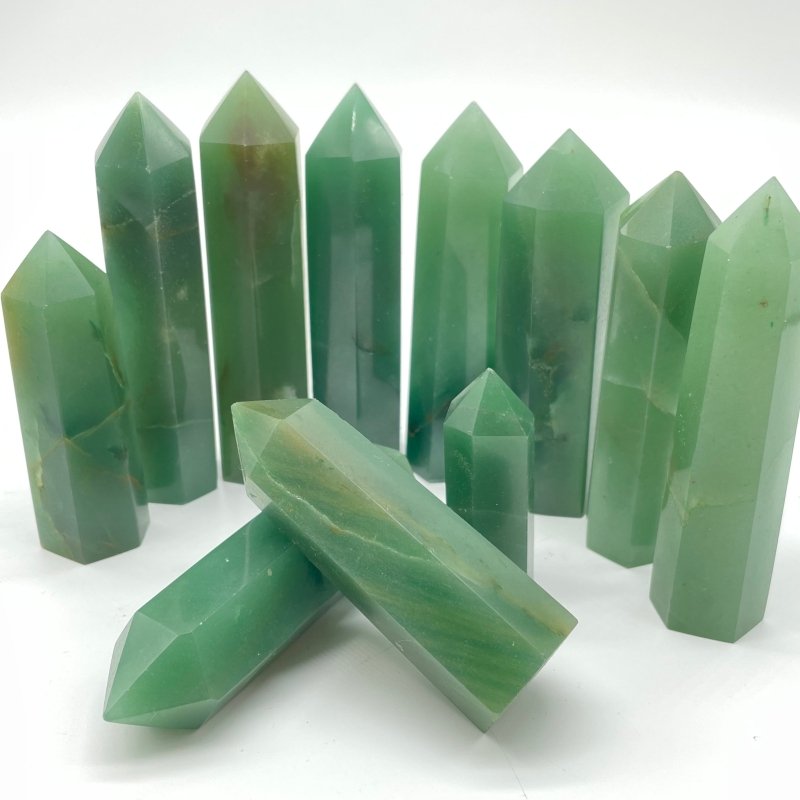 Green Aventurine Stone Points Wholesale Clearance -Wholesale Crystals