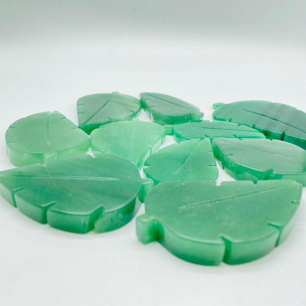 Green Aventurine Tree Leaf Carving Wholesale -Wholesale Crystals