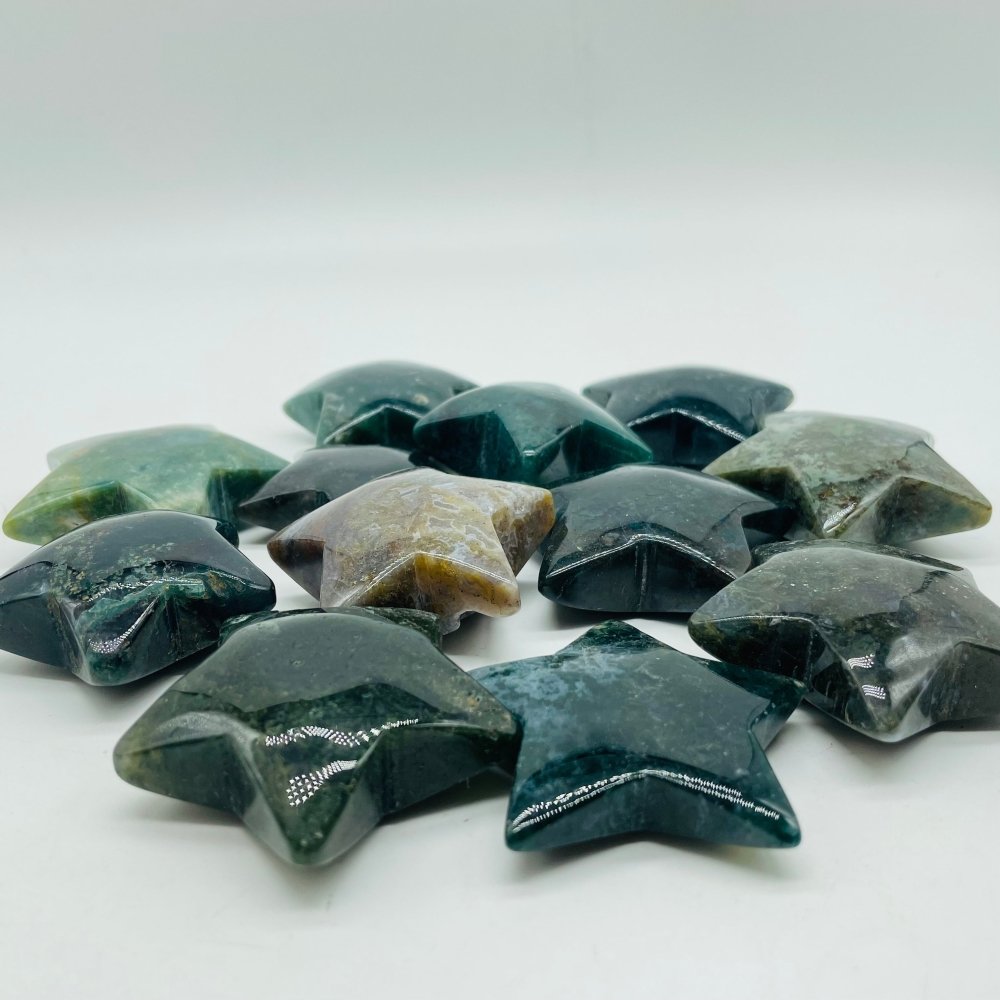 Green Moss Agate Star Wholesale -Wholesale Crystals