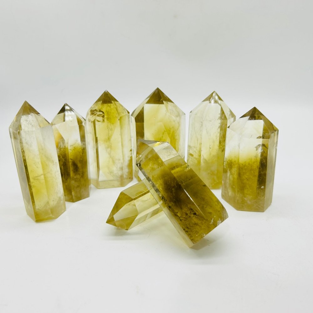 Heat Treatment Fat Citrine Quartz Point Wholesale -Wholesale Crystals