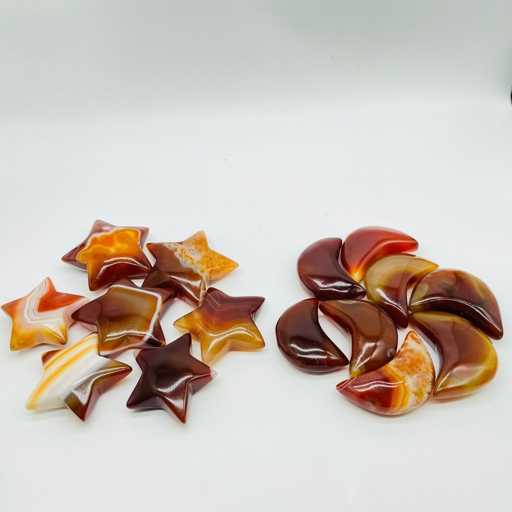 High Quality Carnelian Star & Moon Wholesale -Wholesale Crystals