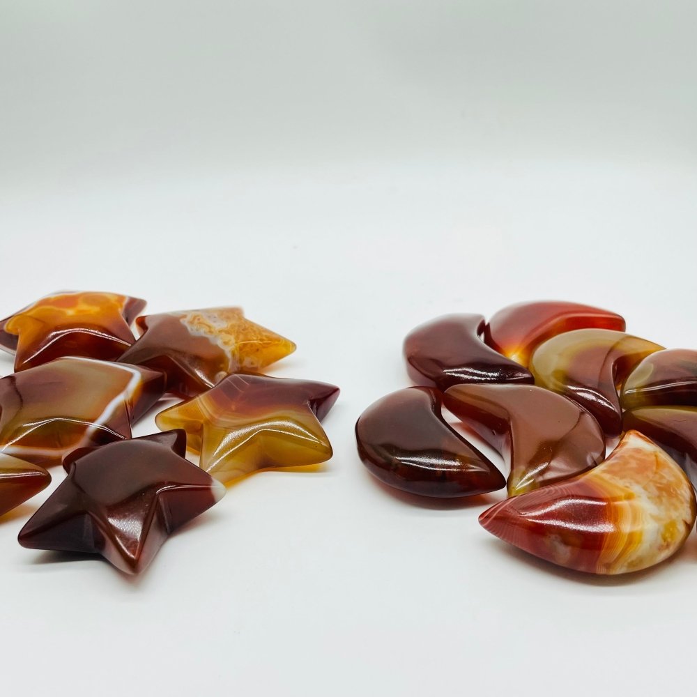 High Quality Carnelian Star & Moon Wholesale -Wholesale Crystals