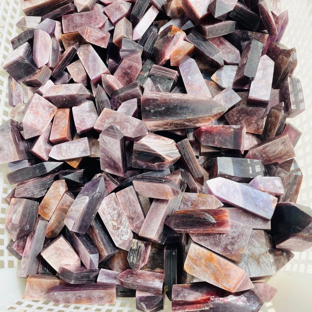 High Quality Purple Lepidolite Tower Points Wholesale -Wholesale Crystals