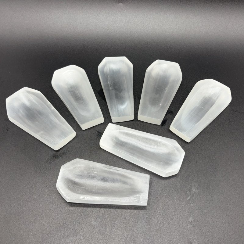 High Quality Selenite Coffin Shallow Bowl Carving Wholesale -Wholesale Crystals