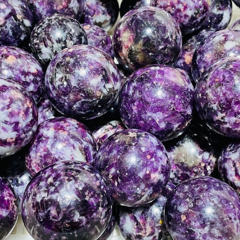 High Quality Spark Lepidolite Spheres Wholesale -Wholesale Crystals