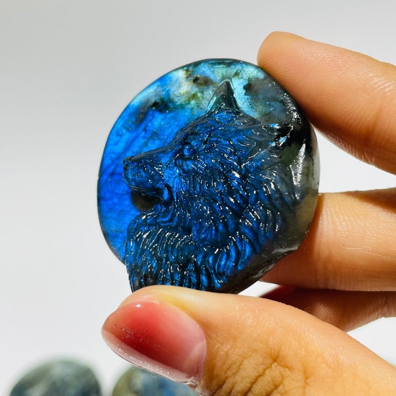 Labradorite Carving Wolf Wholesale -Wholesale Crystals