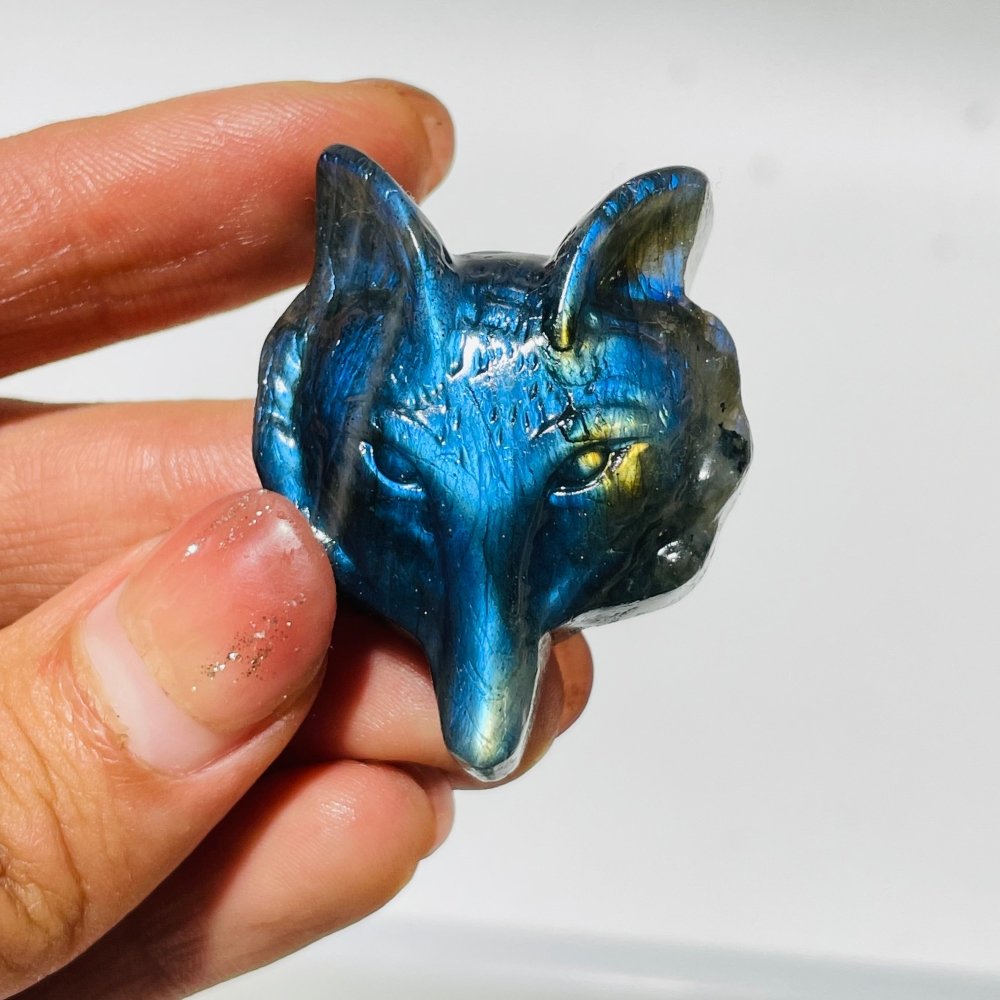Labradorite Fox Head Carving Wholesale -Wholesale Crystals
