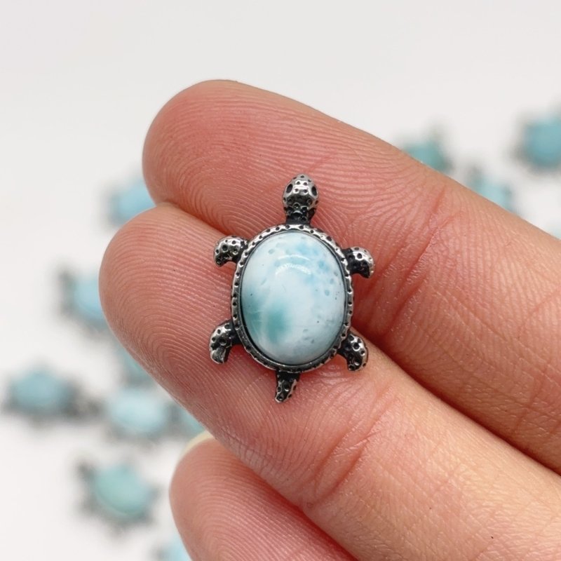 Larimar Mini Turtle Pendant Crystal Wholesale - Wholesale Crystals