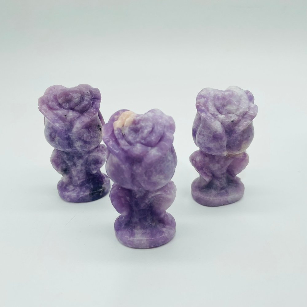Lepidolite Flower Carving Wholesale -Wholesale Crystals