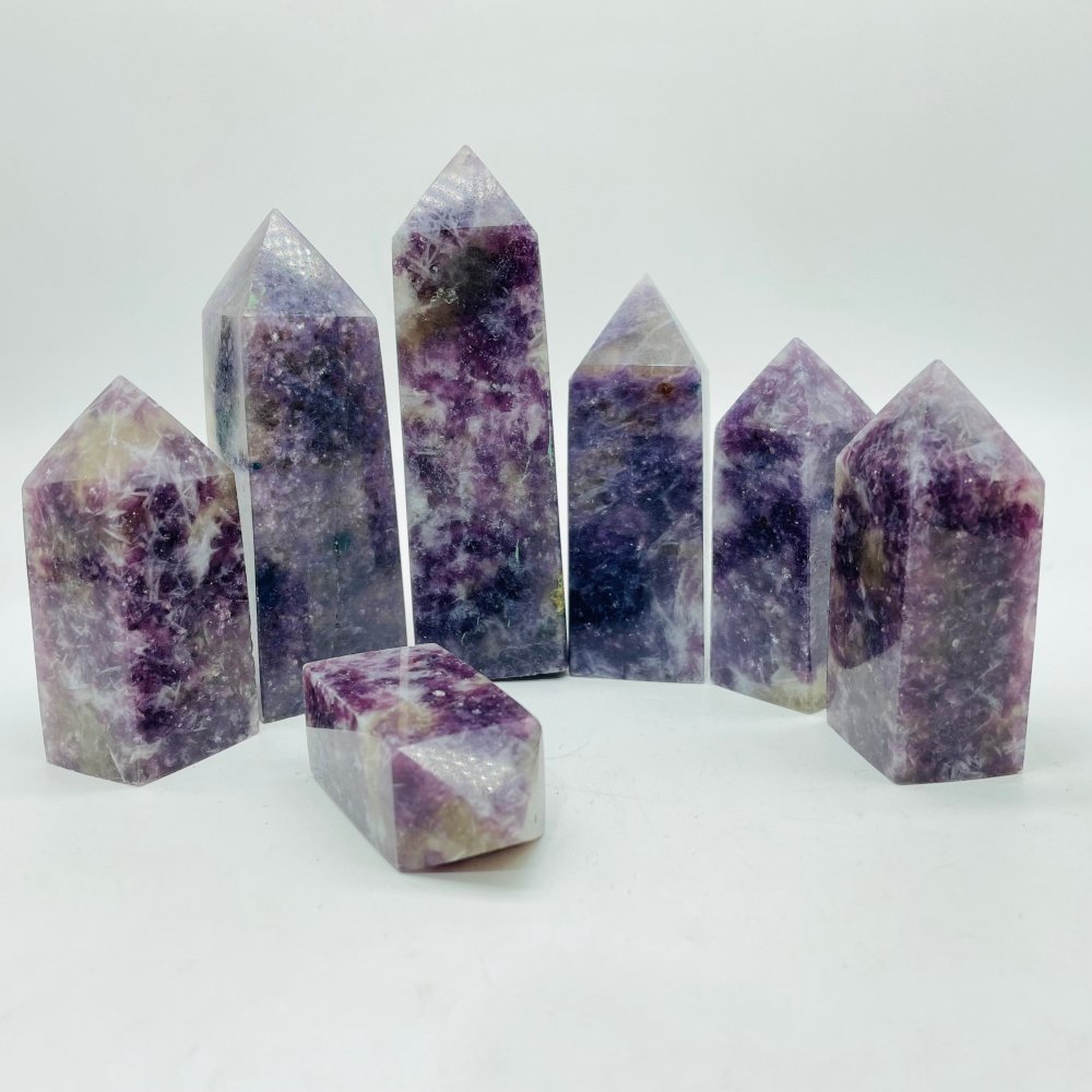 Lepidolite Mixed Quartz Points Wholesale Closeout -Wholesale Crystals