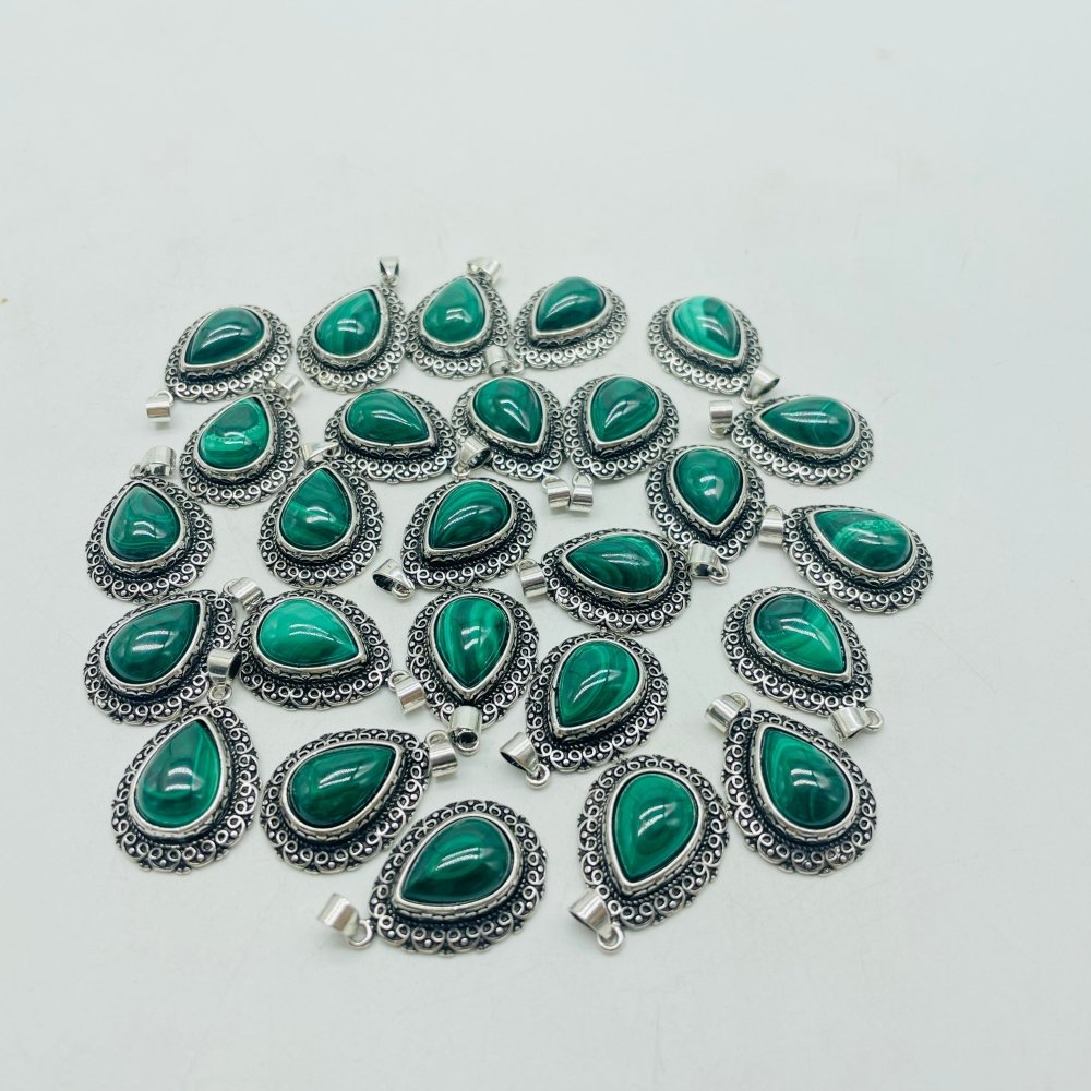 Malachite Teardrop Shape Pendant Wholesale -Wholesale Crystals