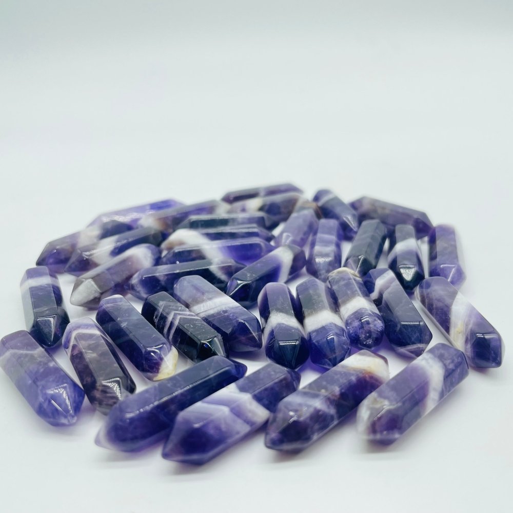 Mini Chevron Amethyst Double Point DIY Pendant Wholesale -Wholesale Crystals