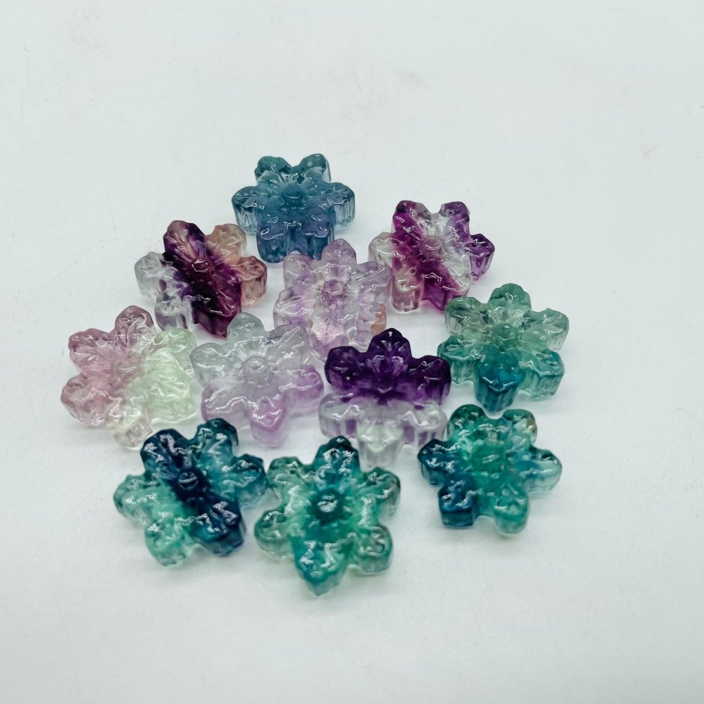 Mini Fluorite Snowflake Carving Wholesale -Wholesale Crystals