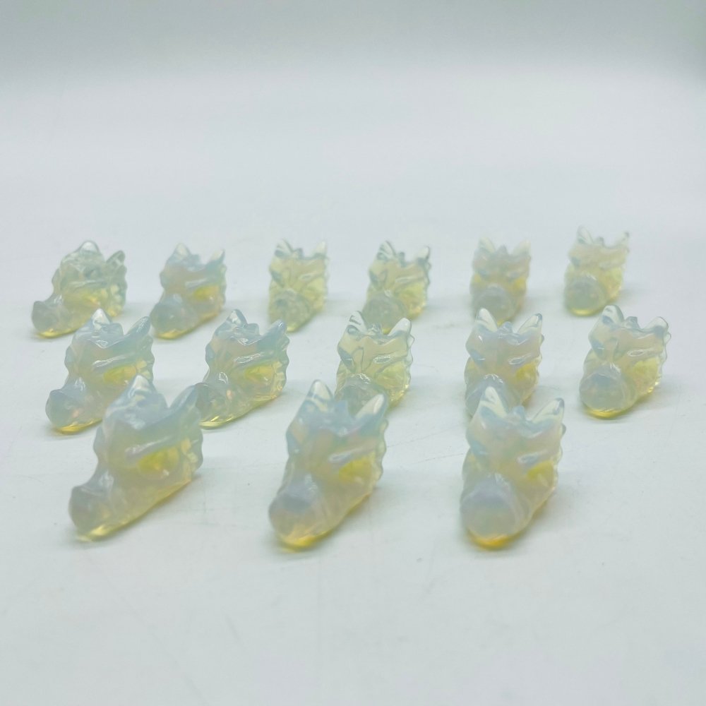 Mini Opalite Dragon Head Carving Wholesale -Wholesale Crystals