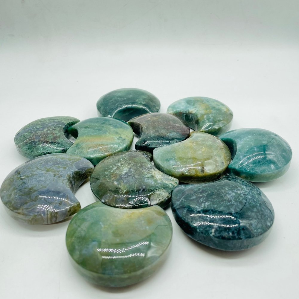 Moss Agate Moon Wholesale -Wholesale Crystals